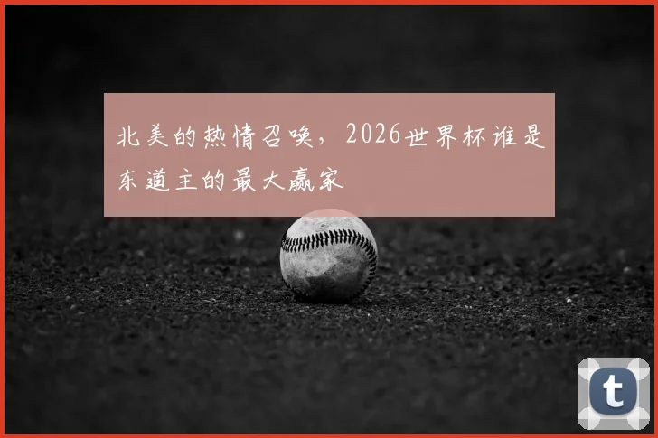 北美的热情召唤，2026世界杯谁是东道主的最大赢家